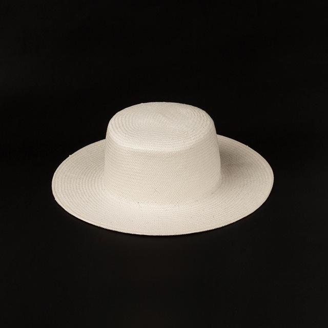 White panama hat