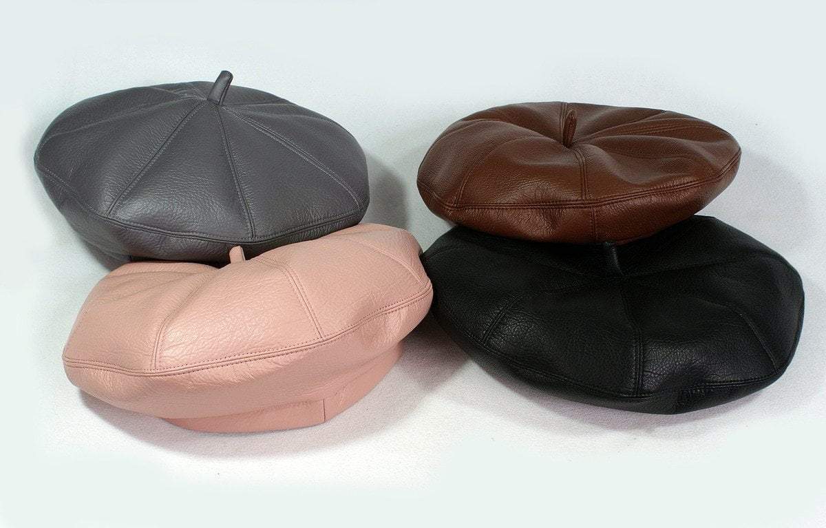 Leather beret