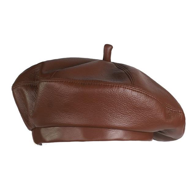 Leather beret