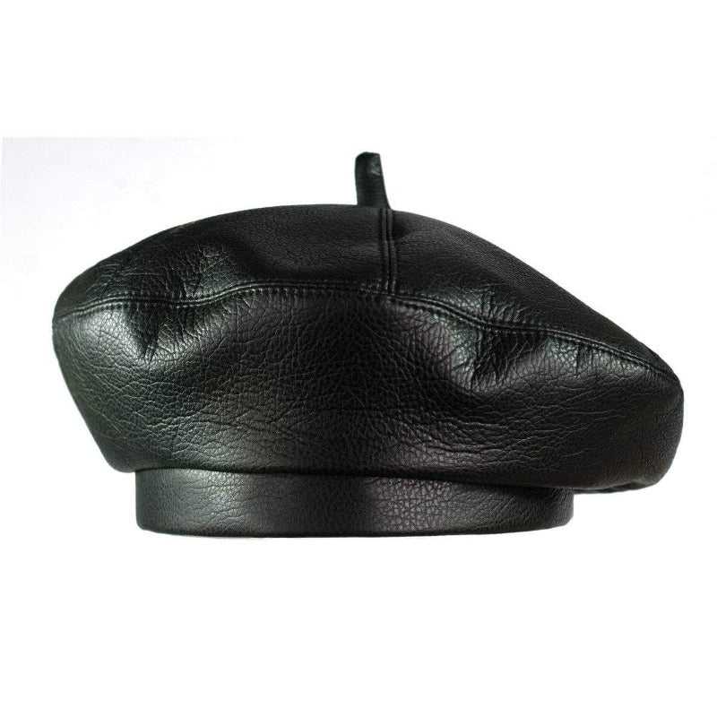 Leather beret