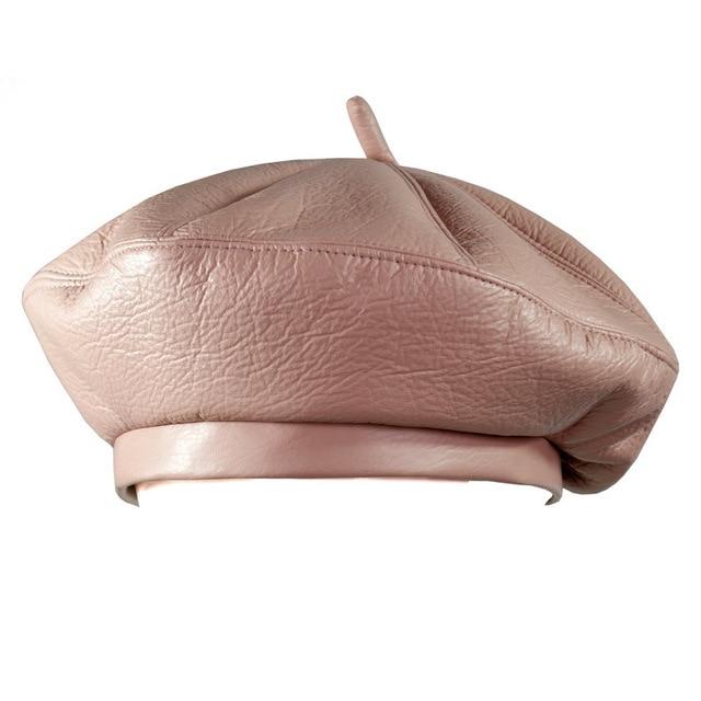 Leather beret