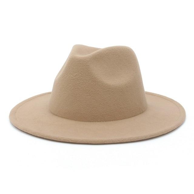 Fedora flat brim hat