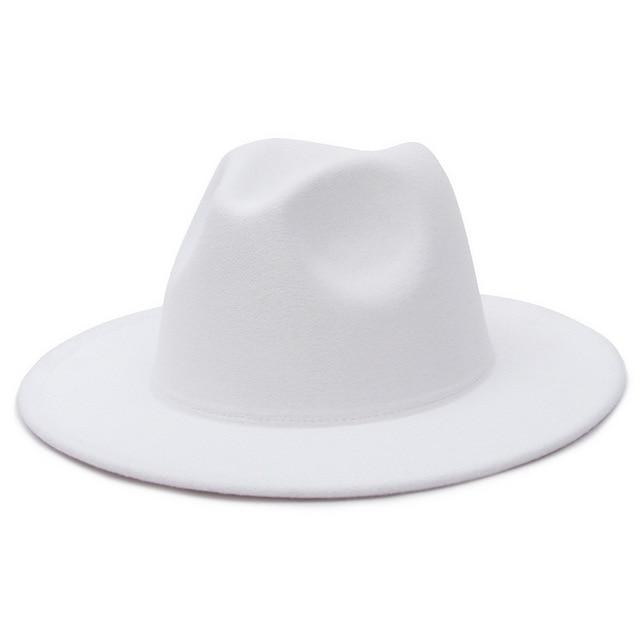Fedora flat brim hat