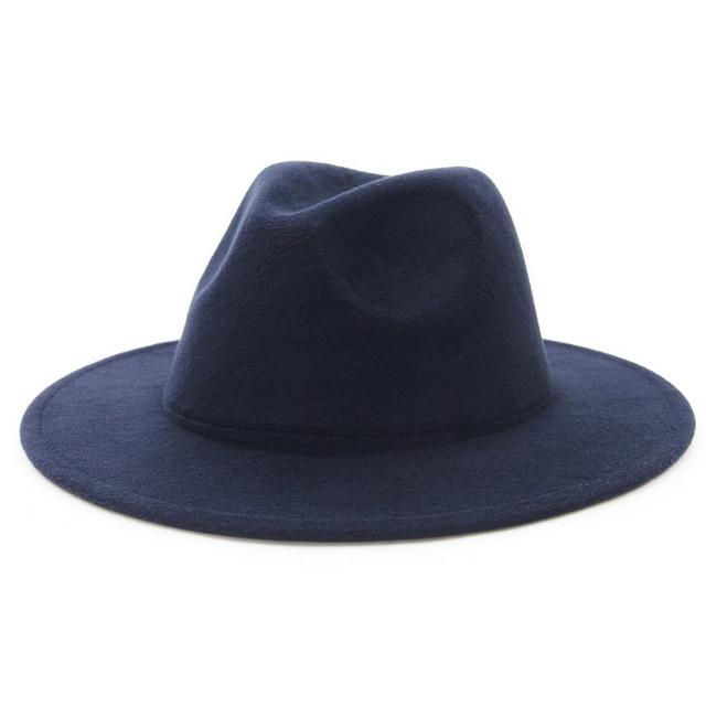 Fedora flat brim hat