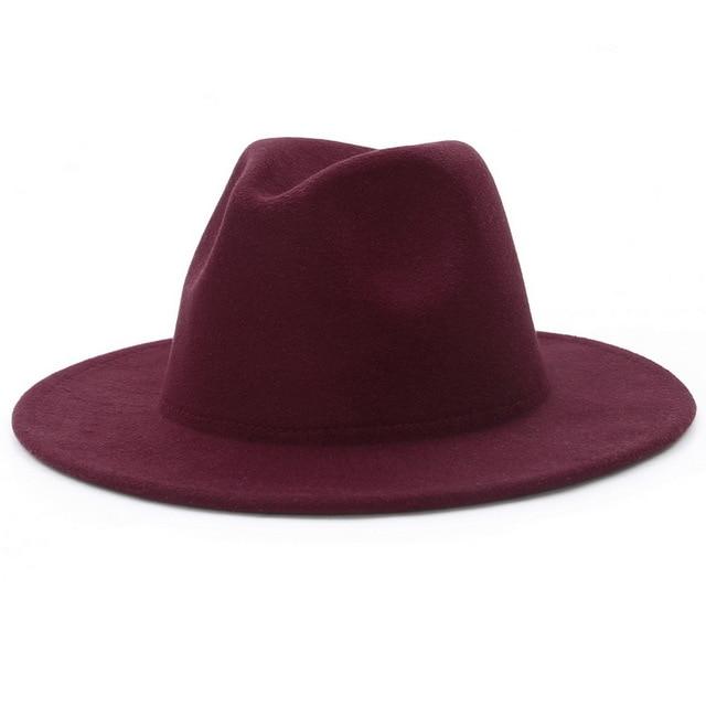 Fedora flat brim hat