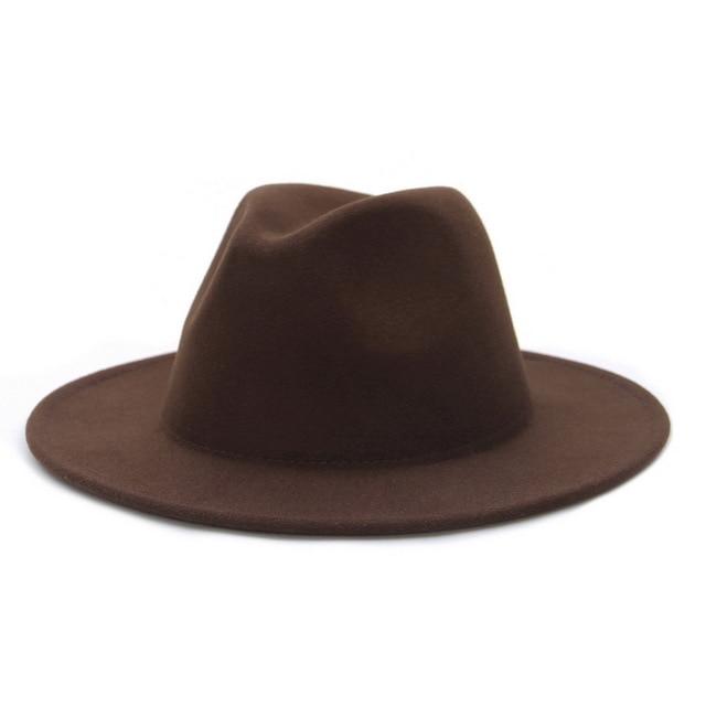Fedora flat brim hat