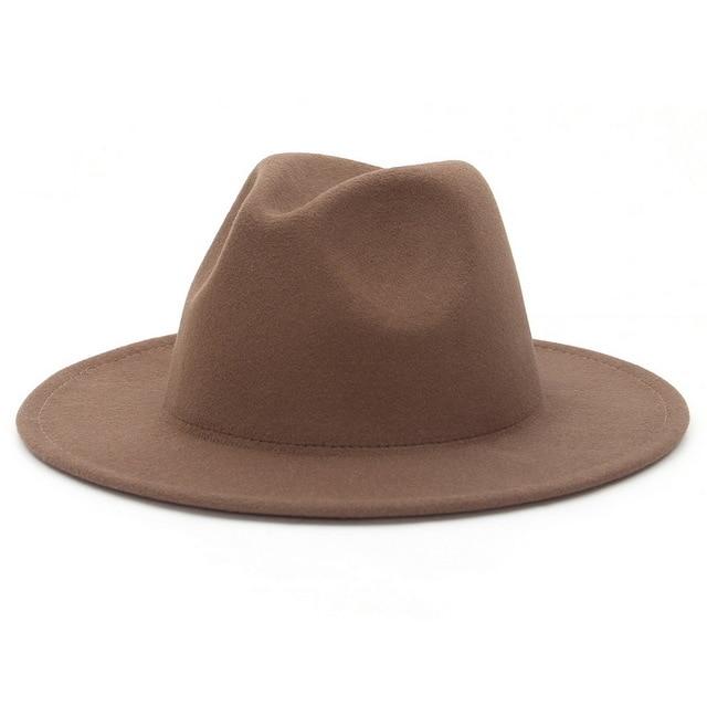 Fedora flat brim hat