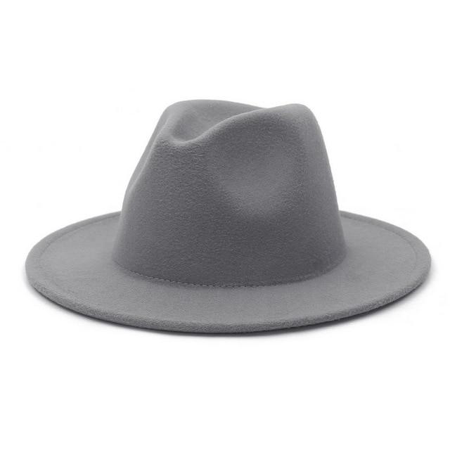Fedora flat brim hat