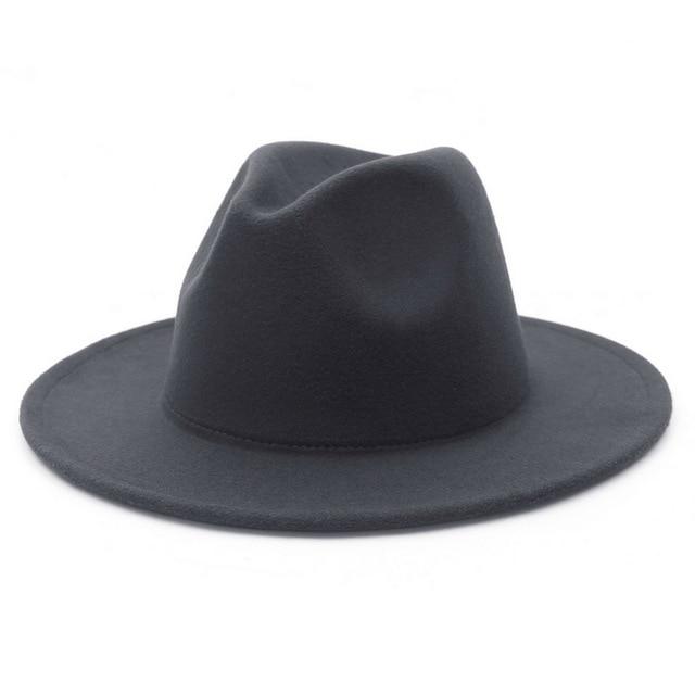 Fedora flat brim hat