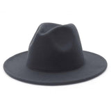 Fedora flat brim hat