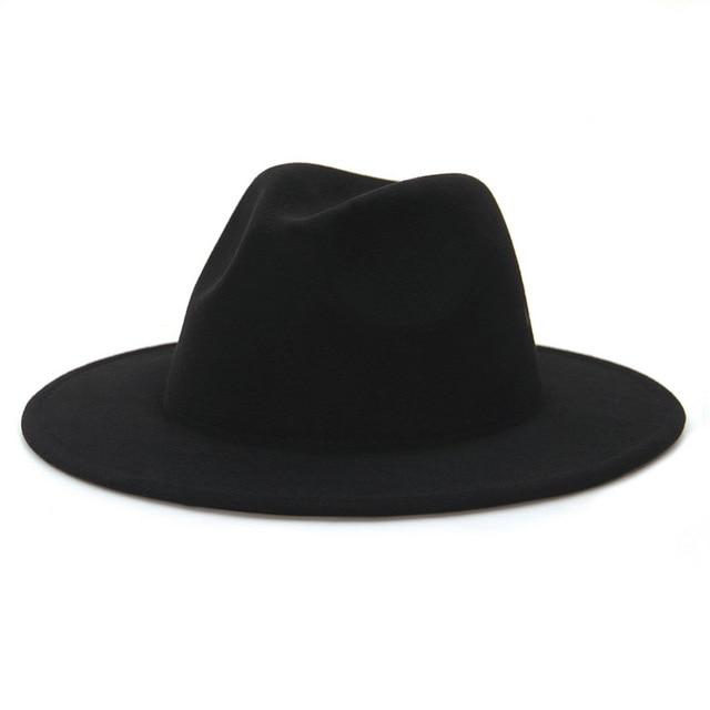 Fedora flat brim hat