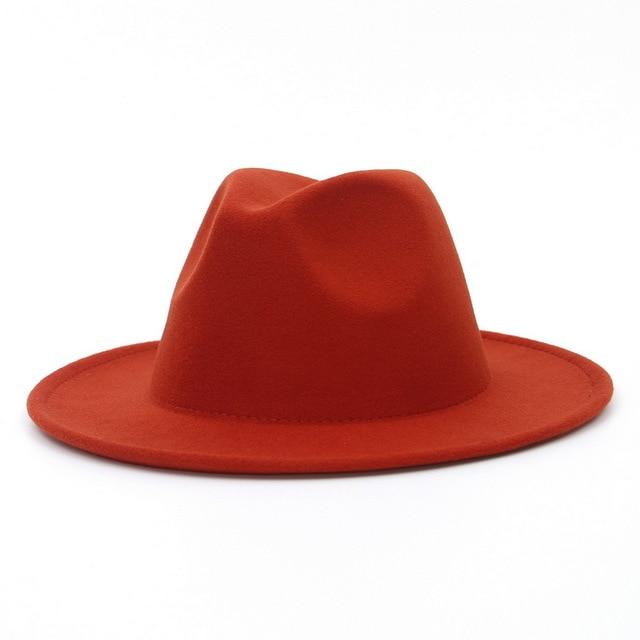 Fedora flat brim hat