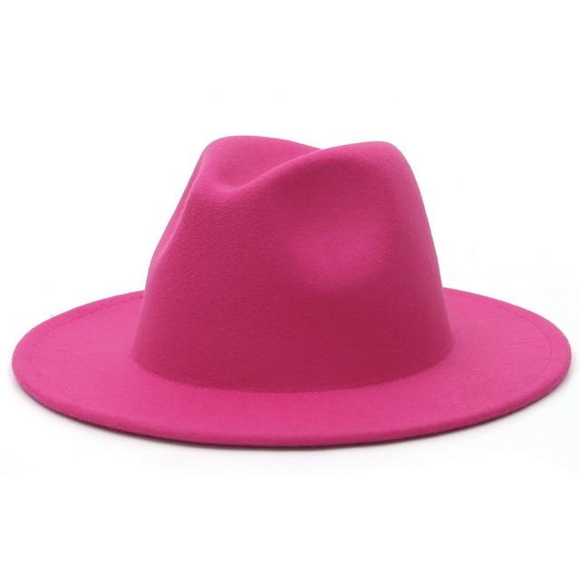 Fedora flat brim hat
