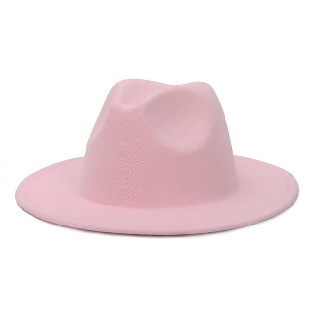 Fedora flat brim hat