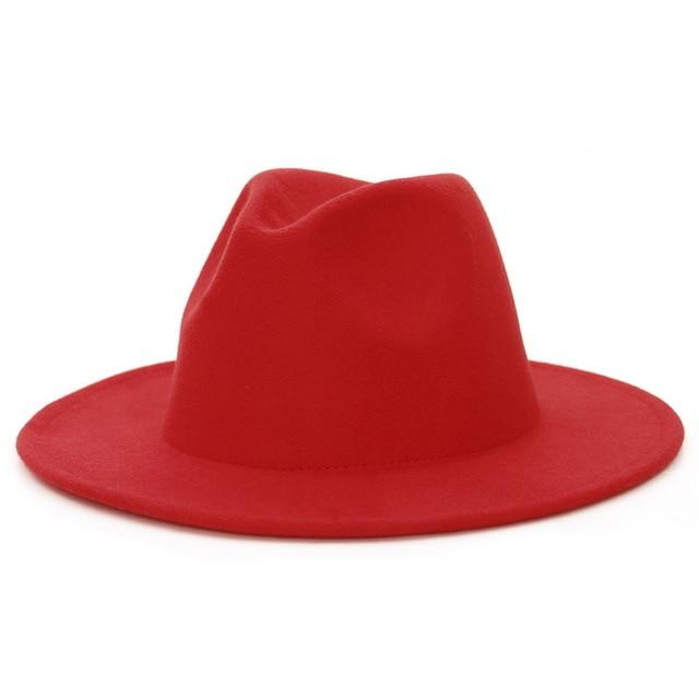 Fedora flat brim hat