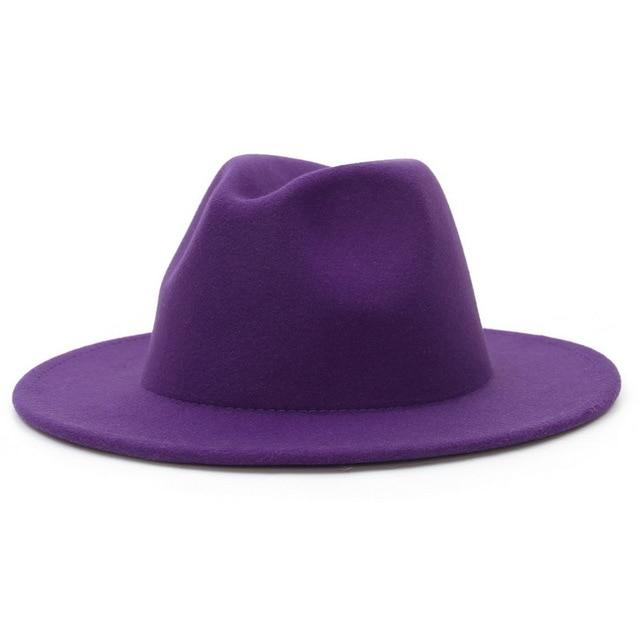 Fedora flat brim hat
