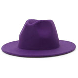 Fedora flat brim hat