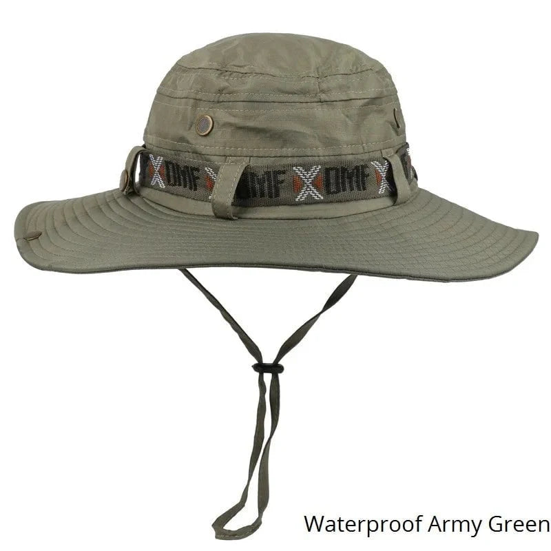 Wide-brimmed hiking hat