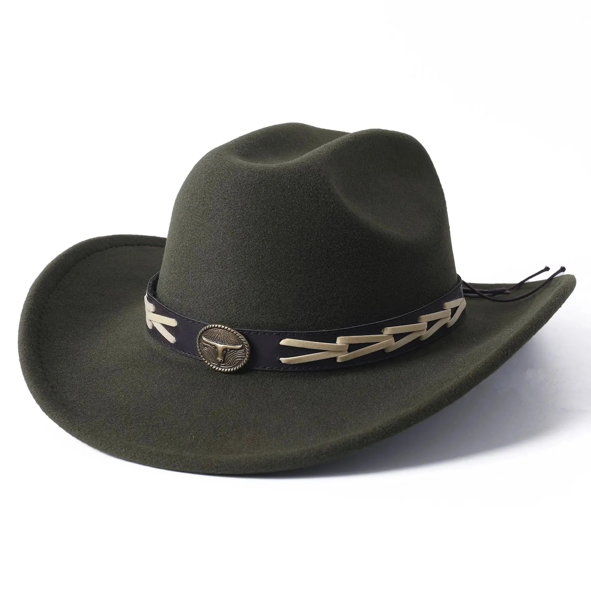 Stetson with bull decoration