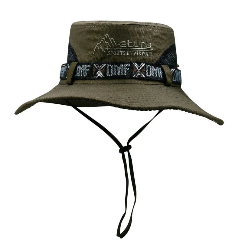 Wide-brimmed hiking hat