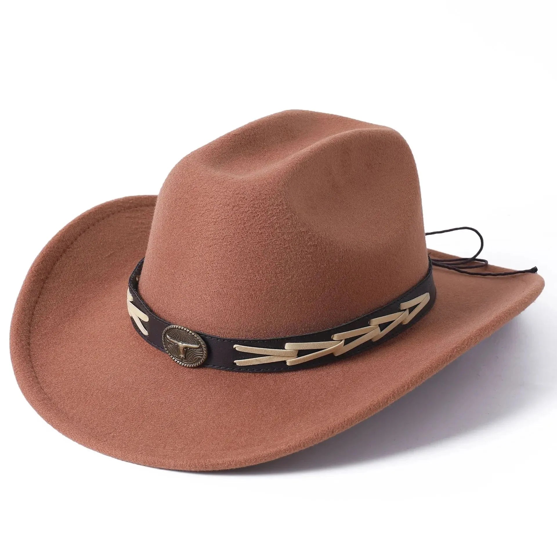 Stetson with bull decoration