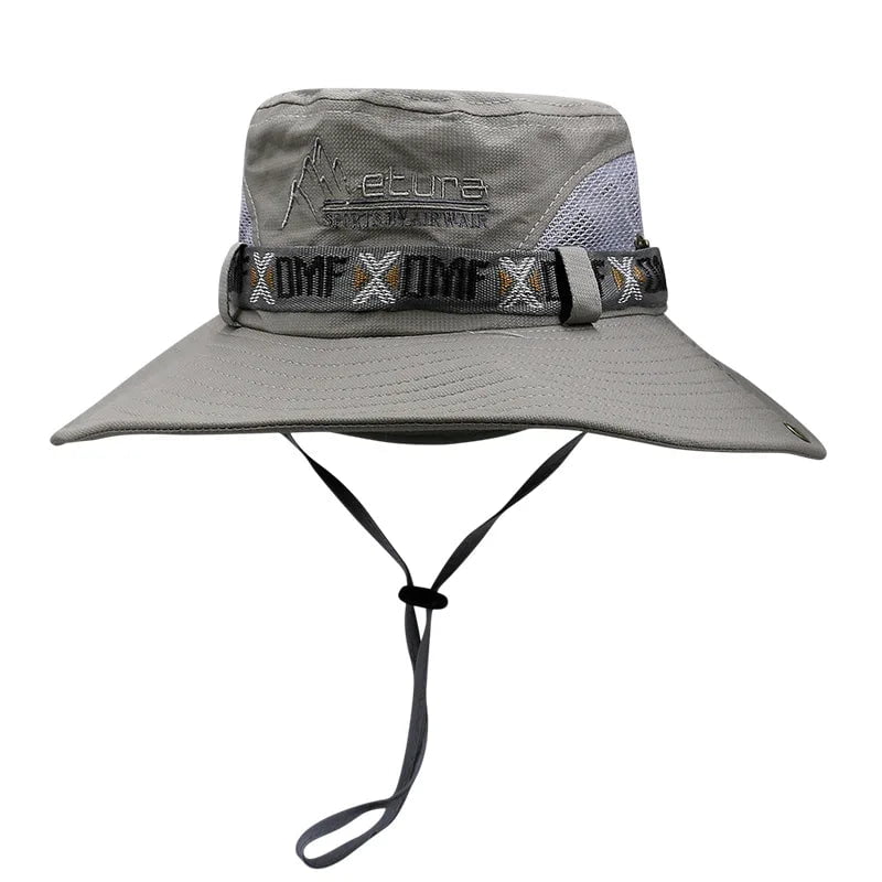 Wide-brimmed hiking hat