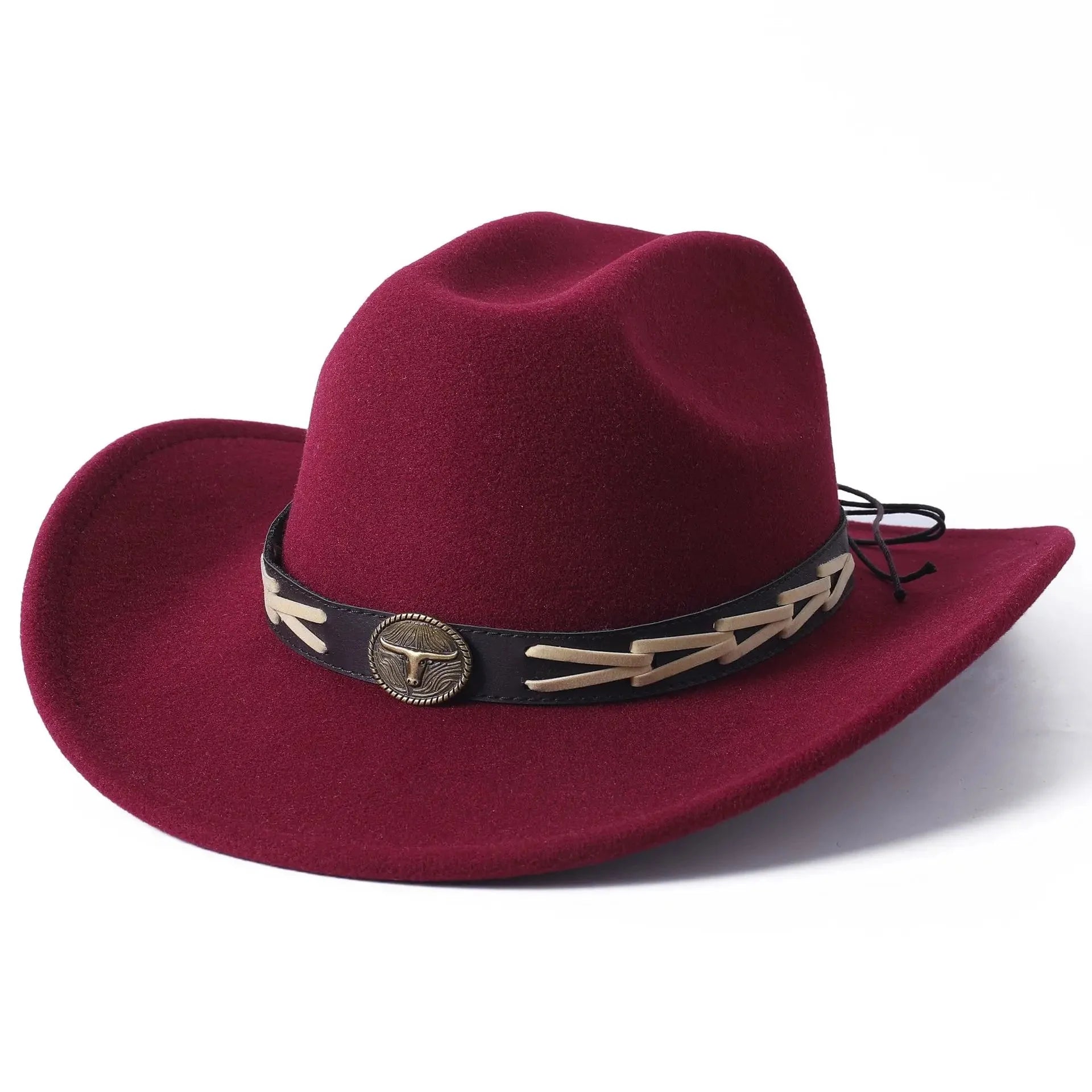 Stetson with bull decoration