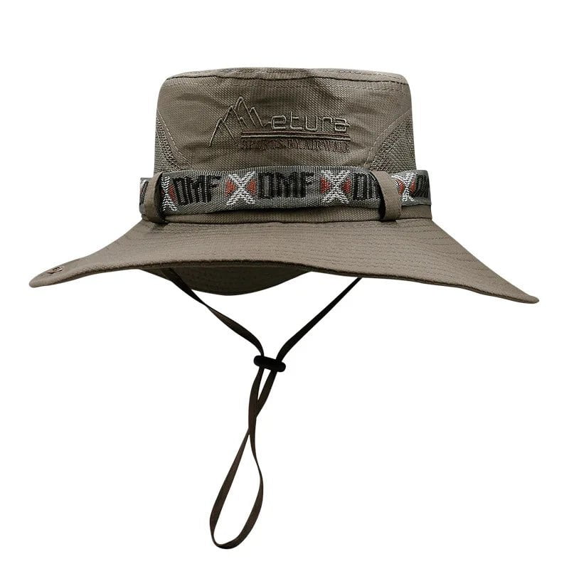 Wide-brimmed hiking hat