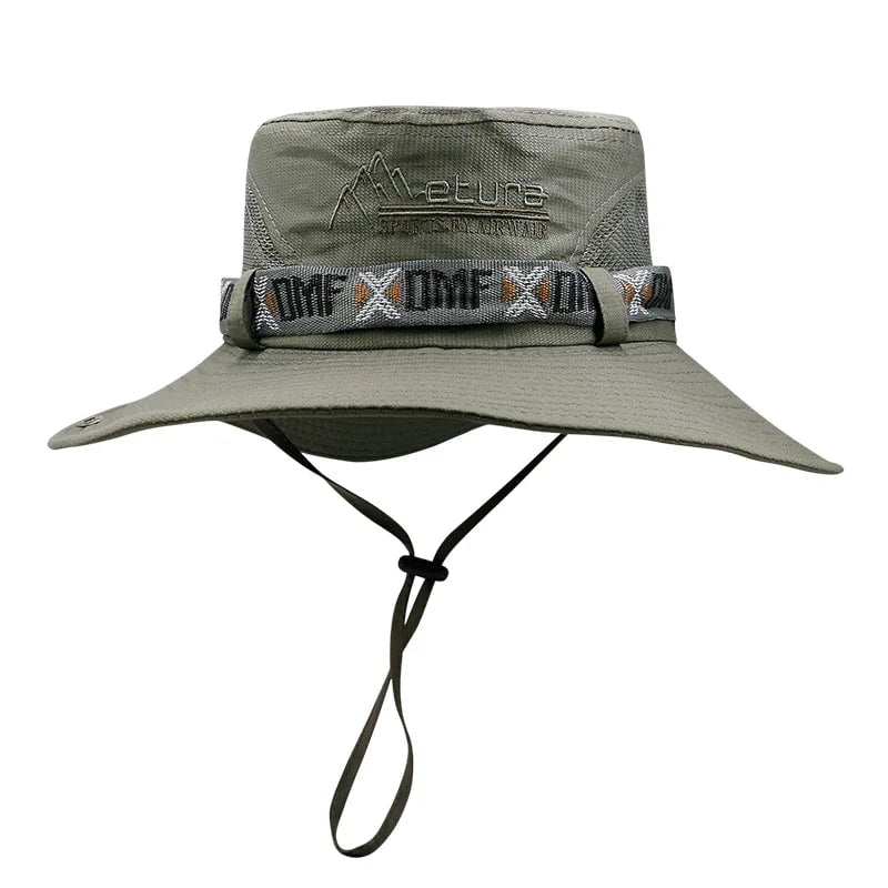 Wide-brimmed hiking hat