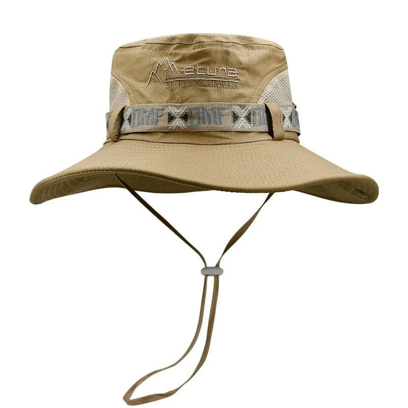 Wide-brimmed hiking hat
