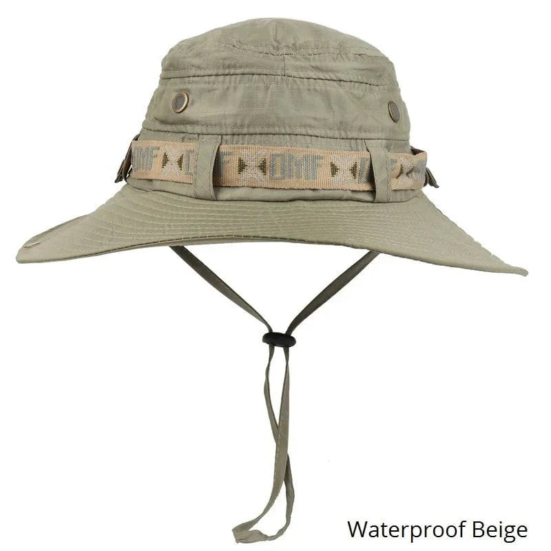 Wide-brimmed hiking hat