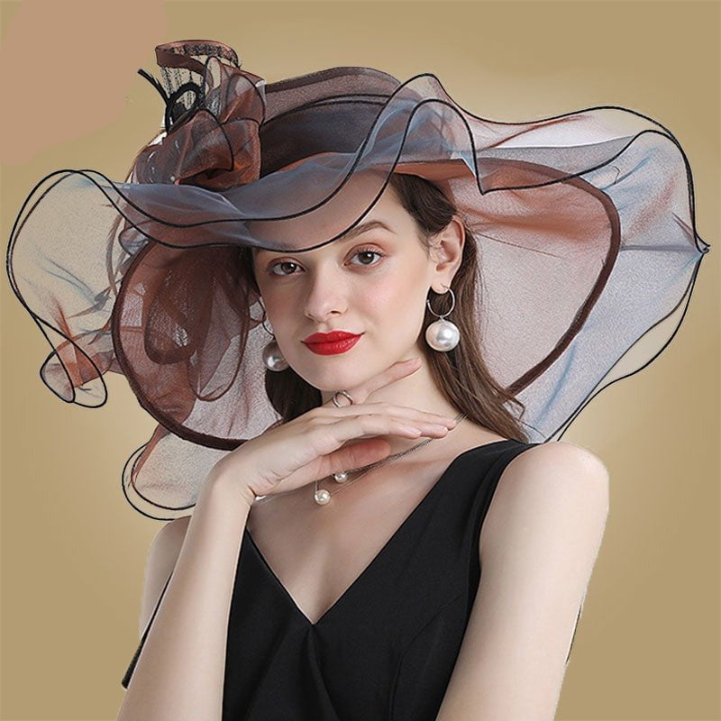 Organza sun hats