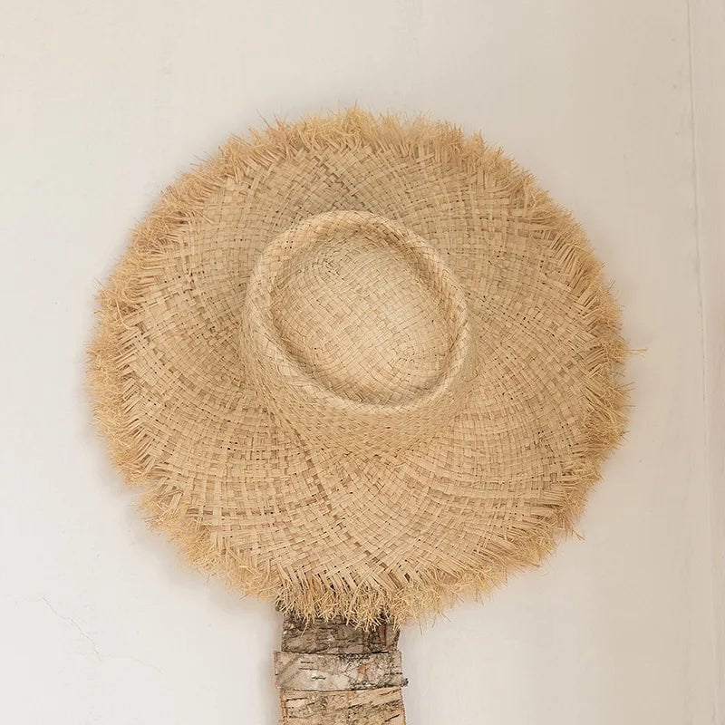 Raffia straw hat