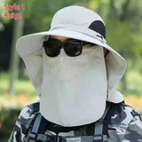 Men's fishing hat with sun protection