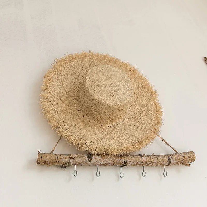 Raffia straw hat