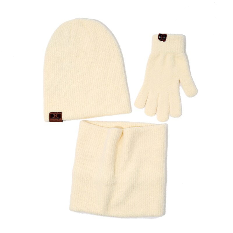 Soft wool hat and scarf set