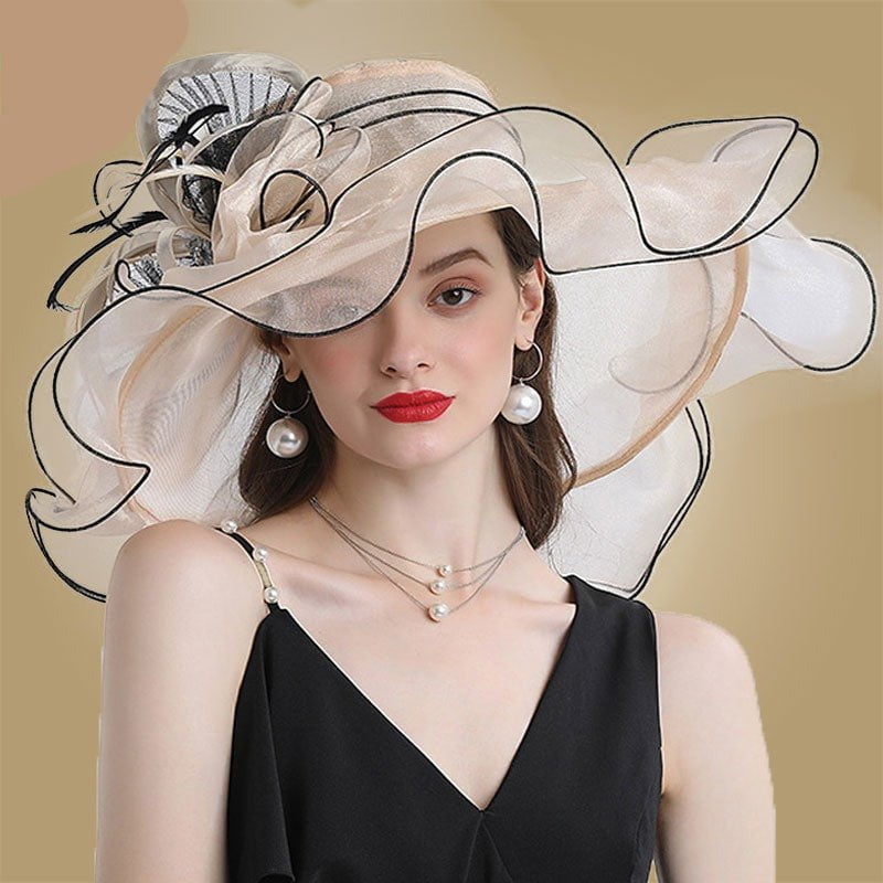 Organza sun hats