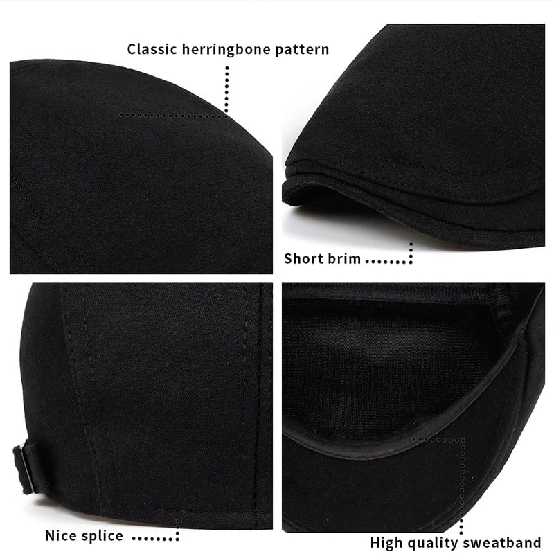 Adjustable cotton beret