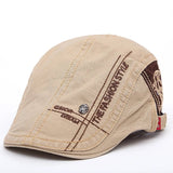 Embroidered cotton beret