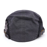 Embroidered cotton beret