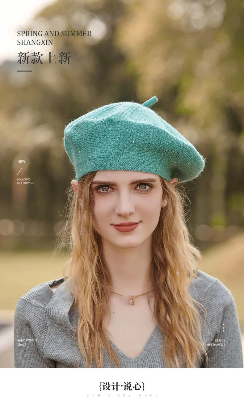 Women's sequined beret
