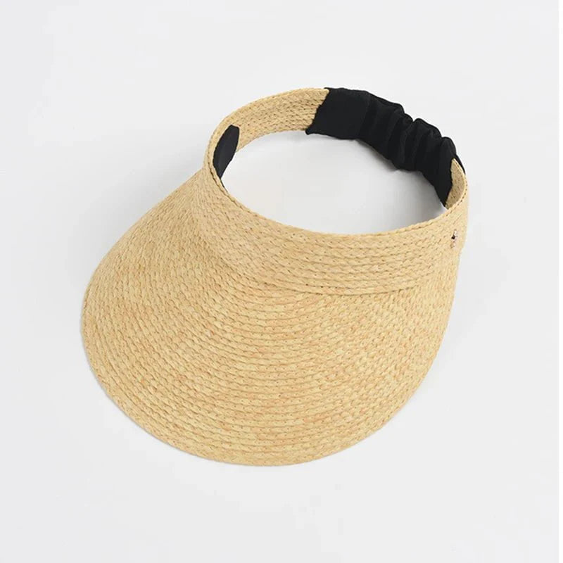 Wide straw visor