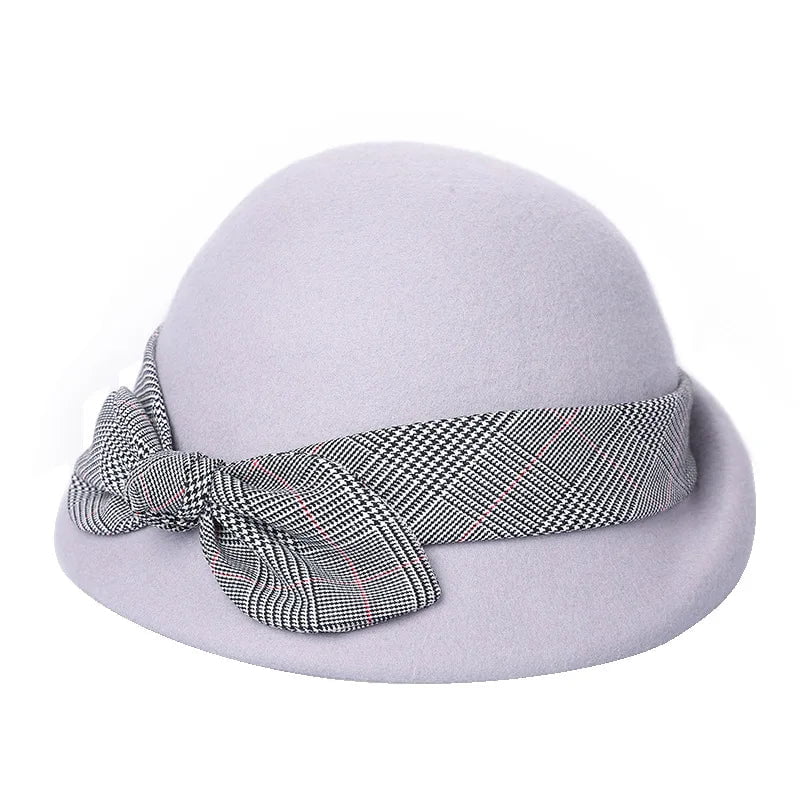 Vintage felt bell hat