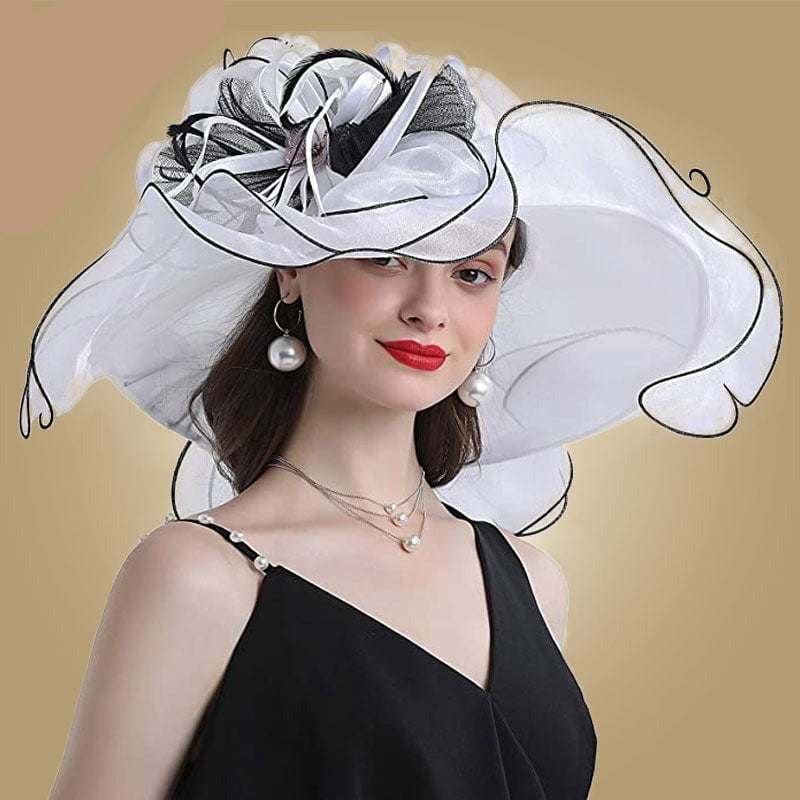 Organza sun hats