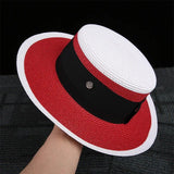Two-tone straw hat