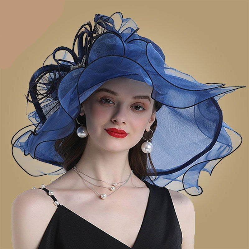 Organza sun hats