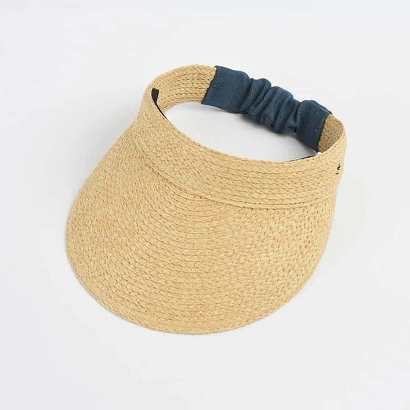Wide straw visor