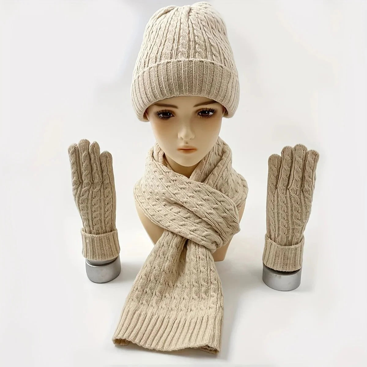 Women's 3-piece solid color set