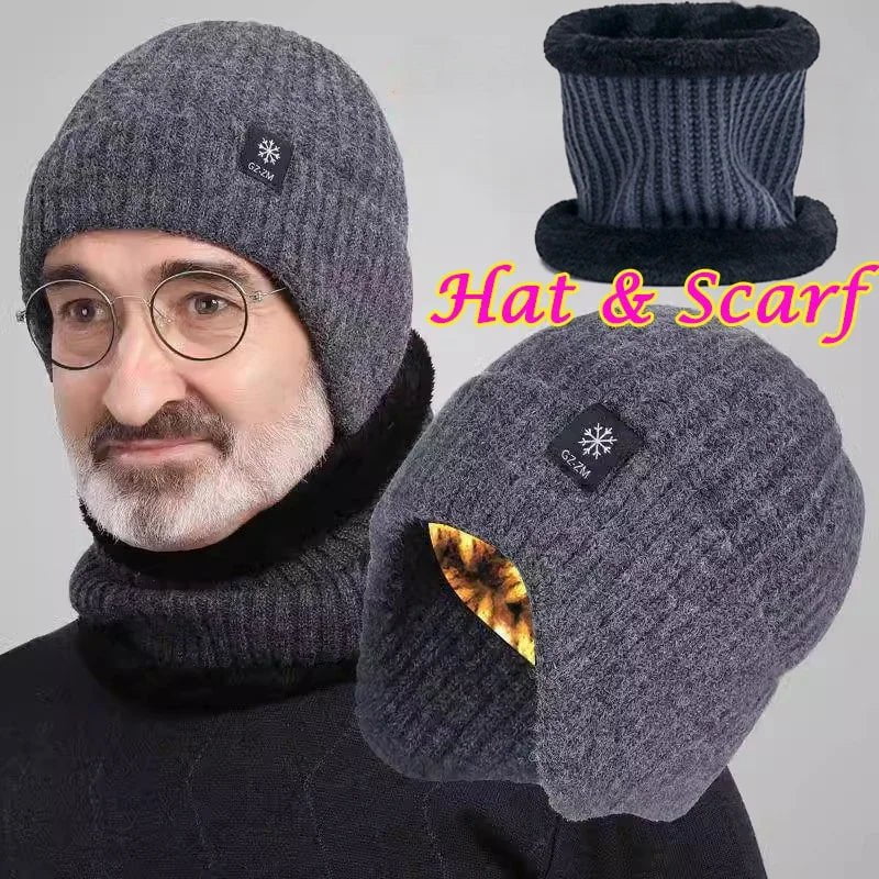 Warm, thick men's hat