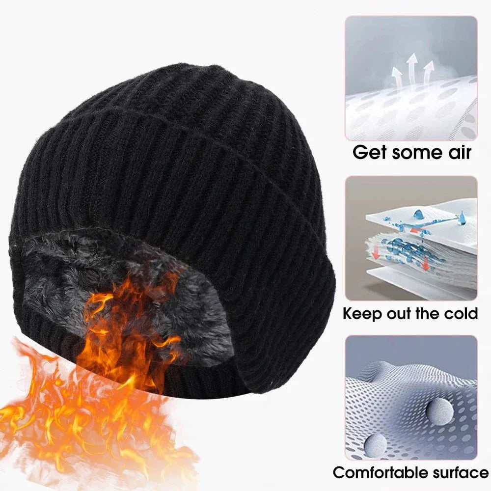 Warm, thick men's hat